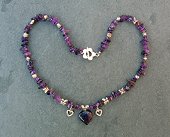 amethyst & Tibetan silver necklace