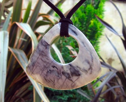 picasso jasper gemstone pendant